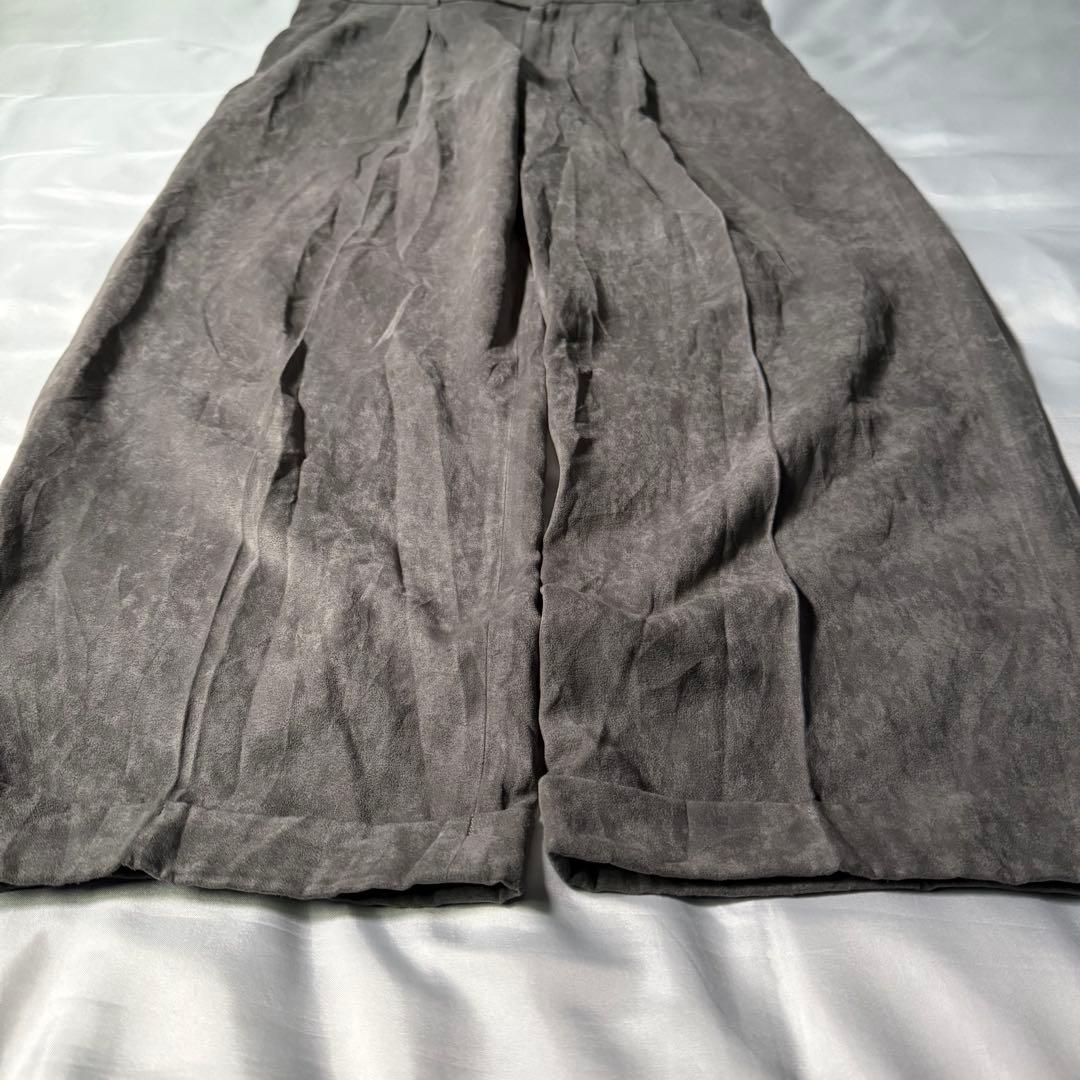 【希少タイプ】 90s vintage ツータック スエード ワイドスラックス