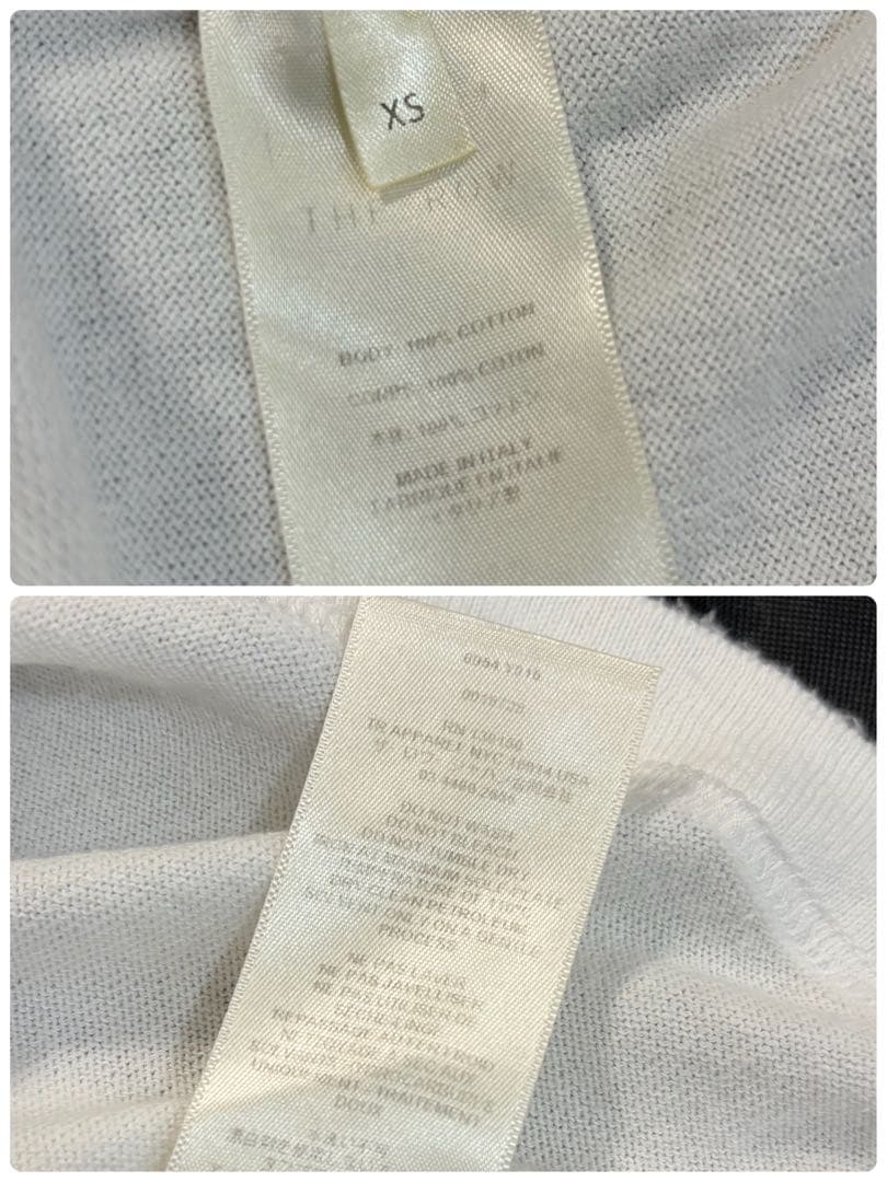 THE ROW ザロウ カットソー　Tシャツ　ネップ加工　ニット　半袖