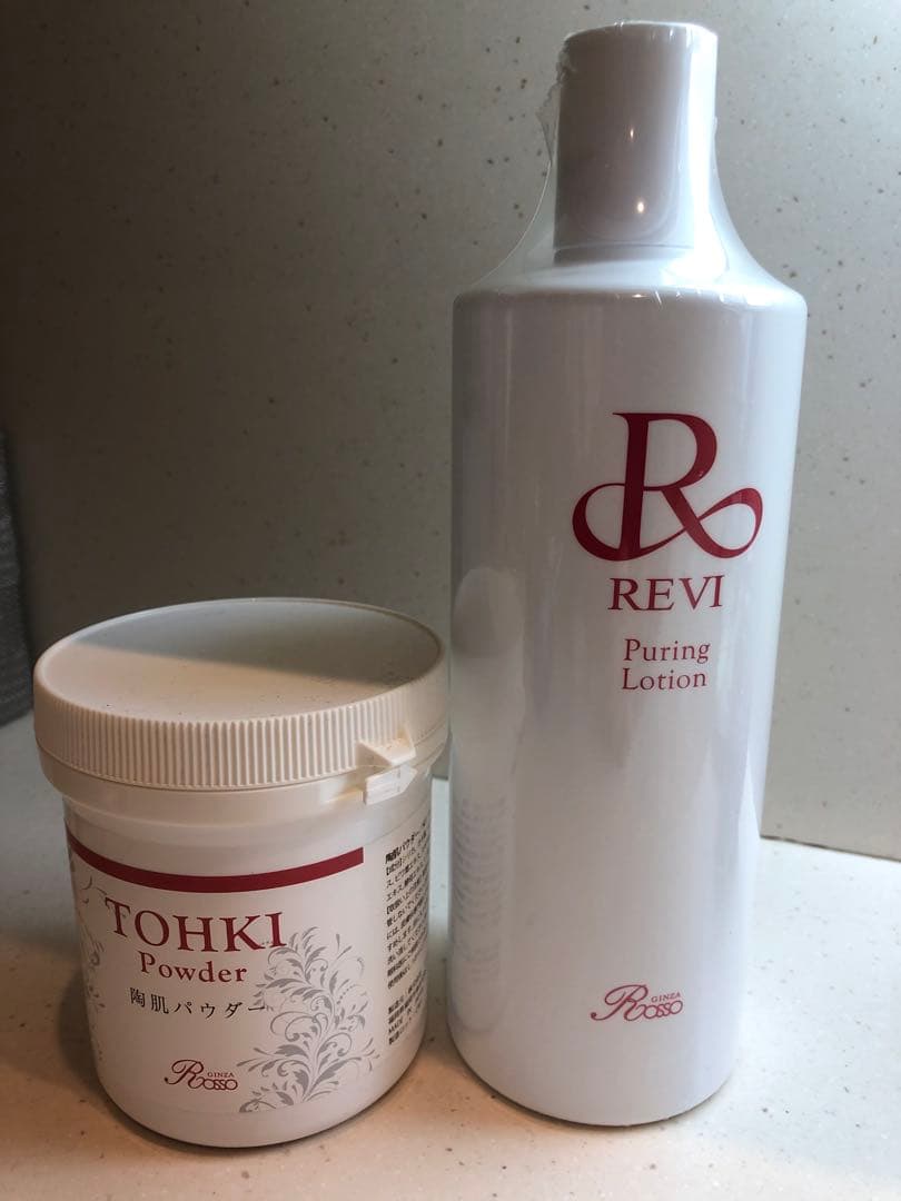 REVI　陶肌パウダー100ｇピユアリングローション500mlセット価格