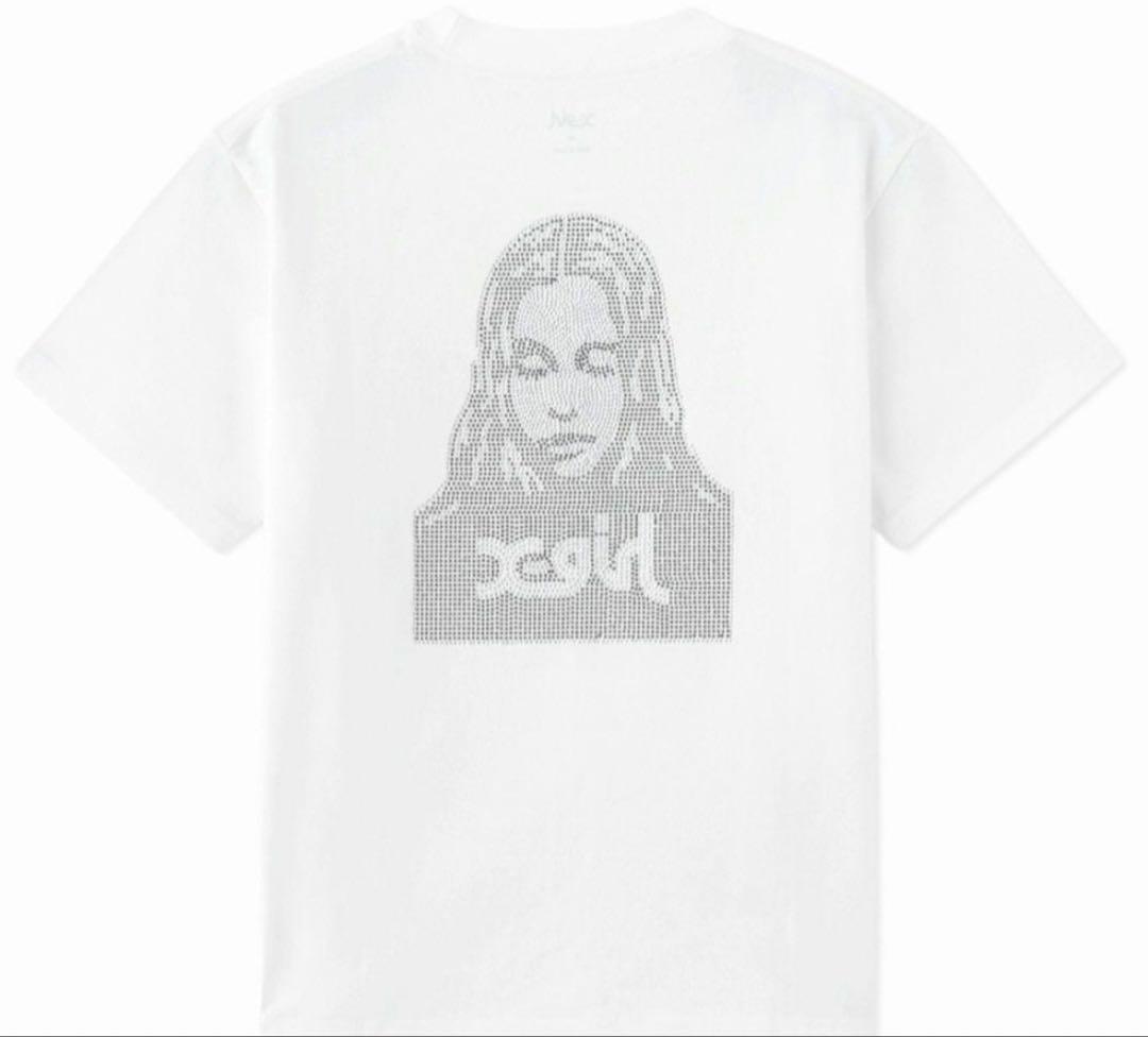 x-girl ブラック・ゴールド会員限定Tシャツ ホワイト