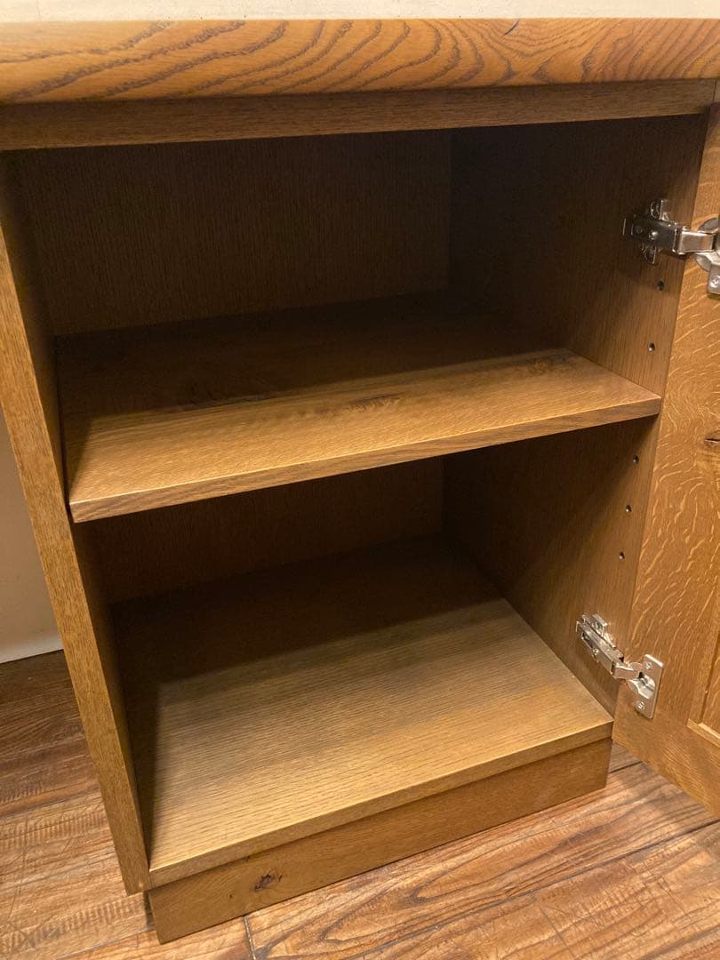 飛騨産業 キツツキ オーク無垢材 節あり 銘木 森のことば コンソール デスク