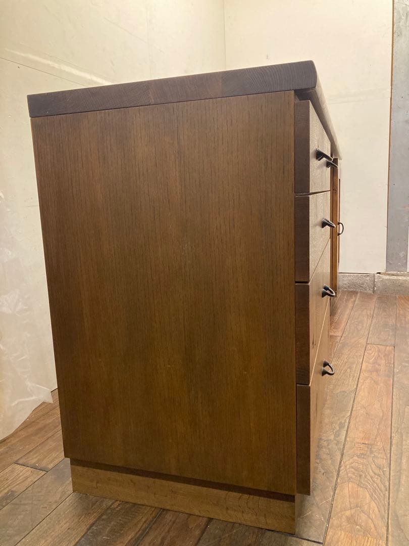 飛騨産業 キツツキ オーク無垢材 節あり 銘木 森のことば コンソール デスク