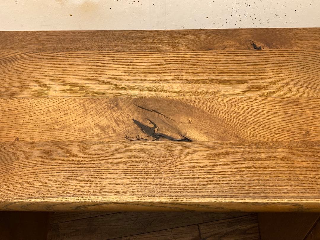 飛騨産業 キツツキ オーク無垢材 節あり 銘木 森のことば コンソール デスク