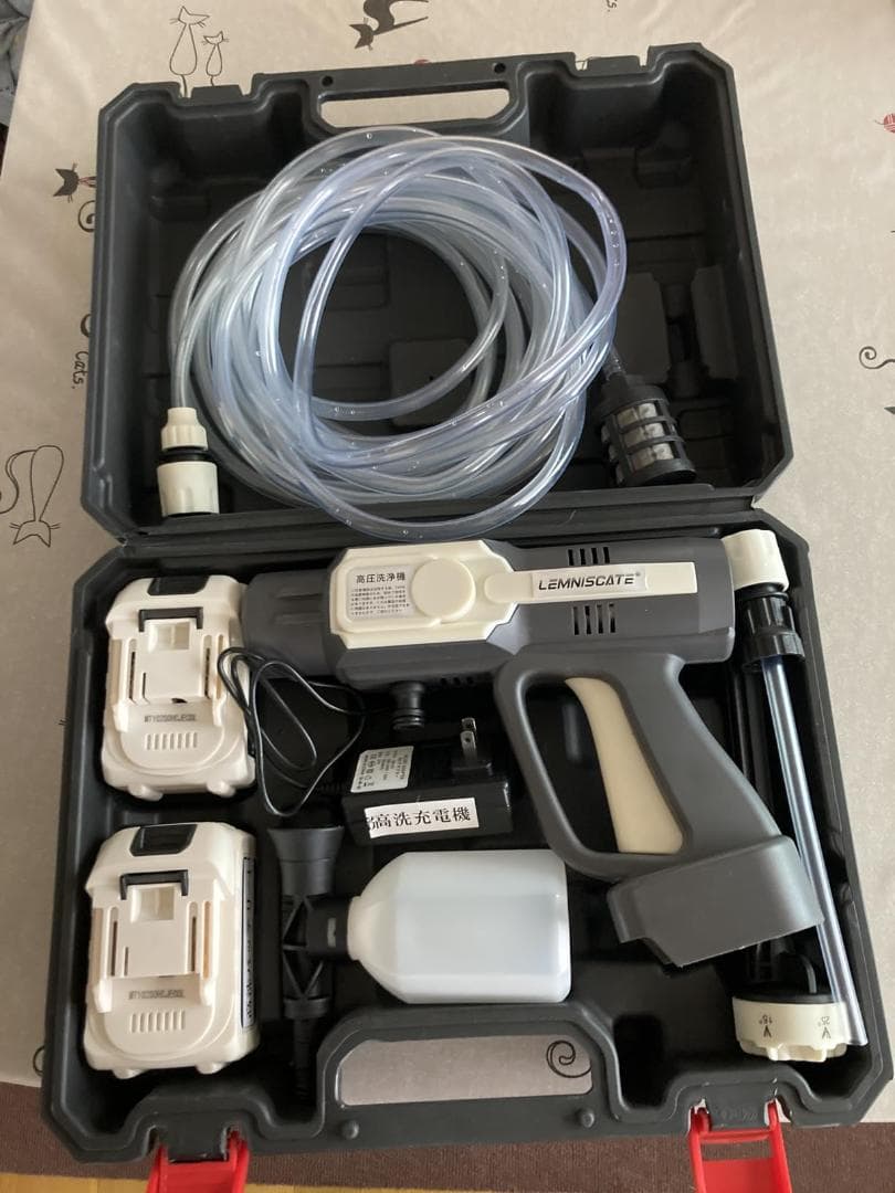 高圧洗浄機 コードレス 充電式 ハンディタイプ 高圧洗車機 850W _corg