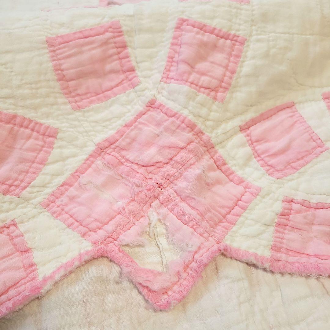 アンティークキルト 大判 ダブルウエディング 200x163cm