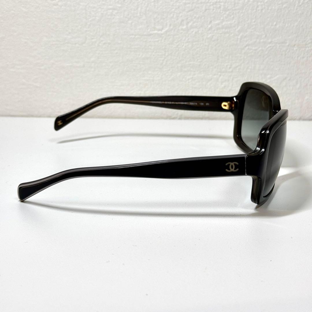 美品 CHANEL サングラス 5143-A ブラック ココマーク シャネル 黒