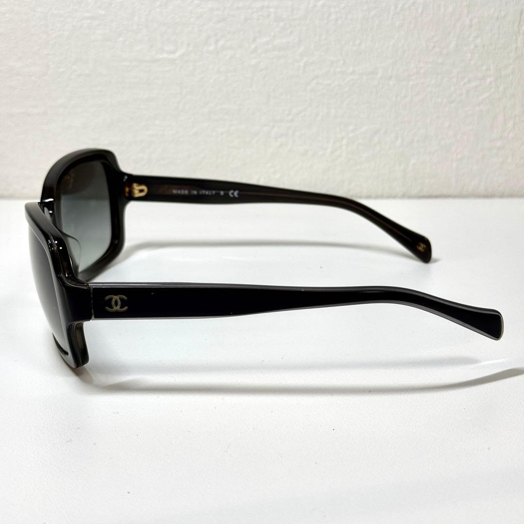 美品 CHANEL サングラス 5143-A ブラック ココマーク シャネル 黒
