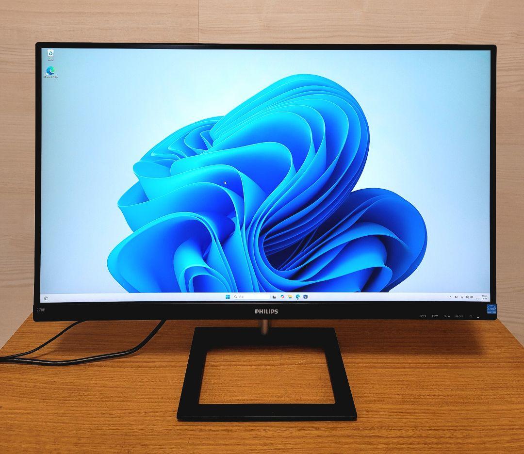 美品　PHILIPS 27インチ 4Kディスプレイ 278E1A/11