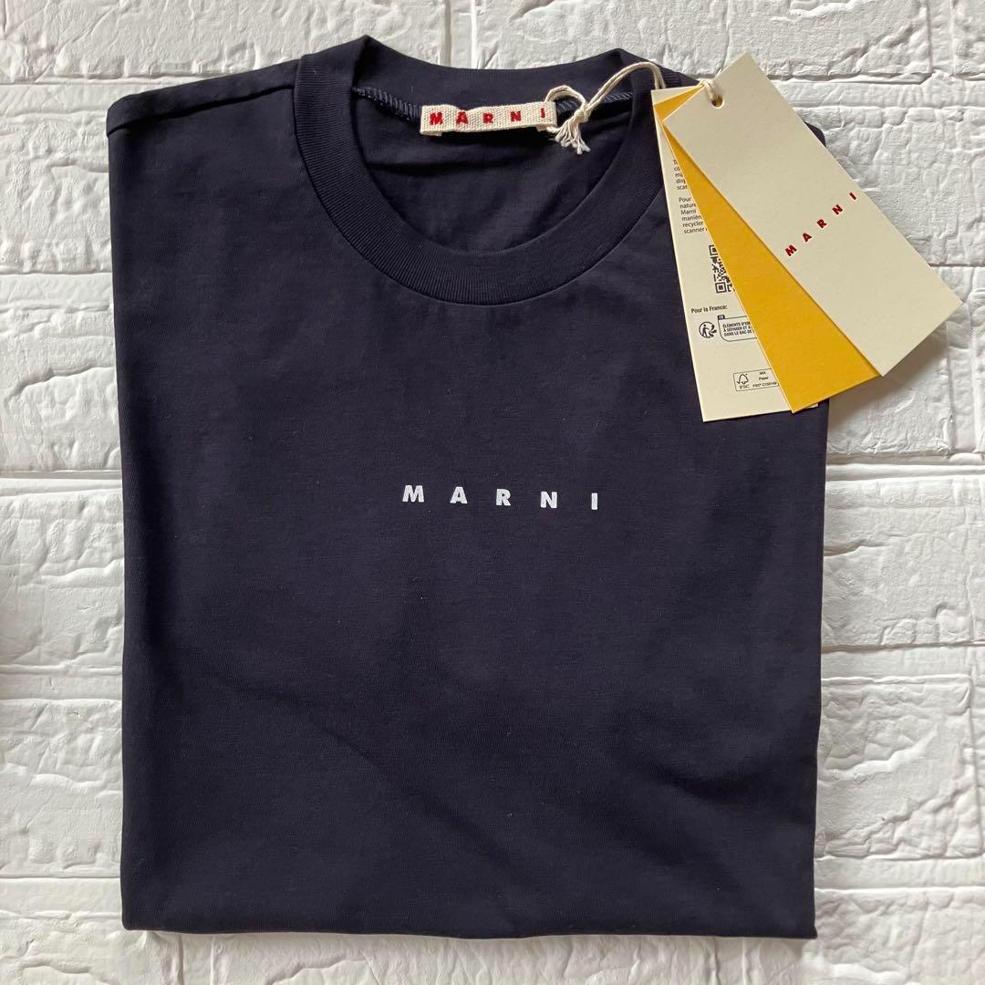 新作 MARNI マルニ ロゴ キッズ Tシャツ 大人Sサイズ 相当12Y