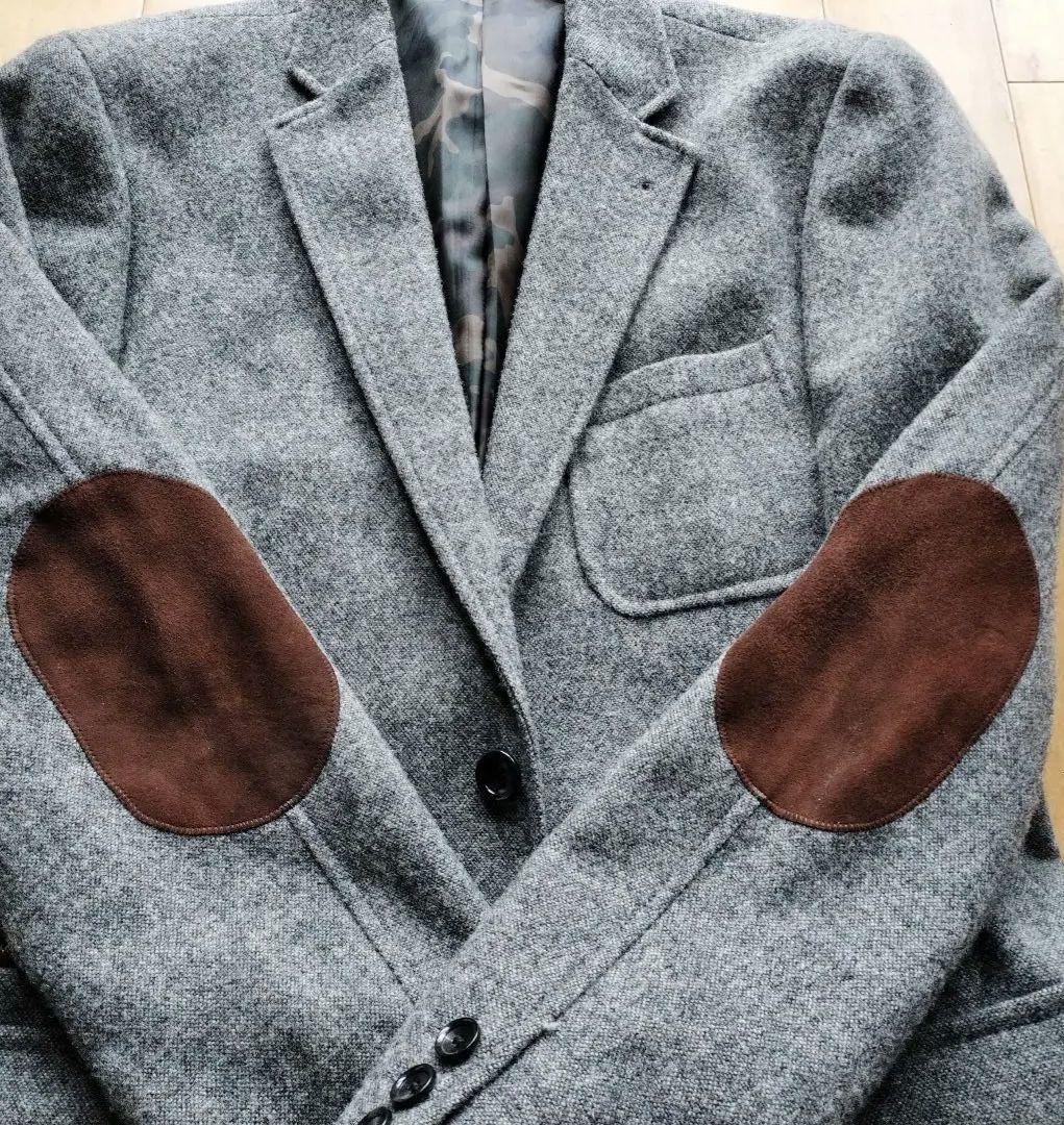 美品　ソフネット　ツイードウール テーラードジャケット