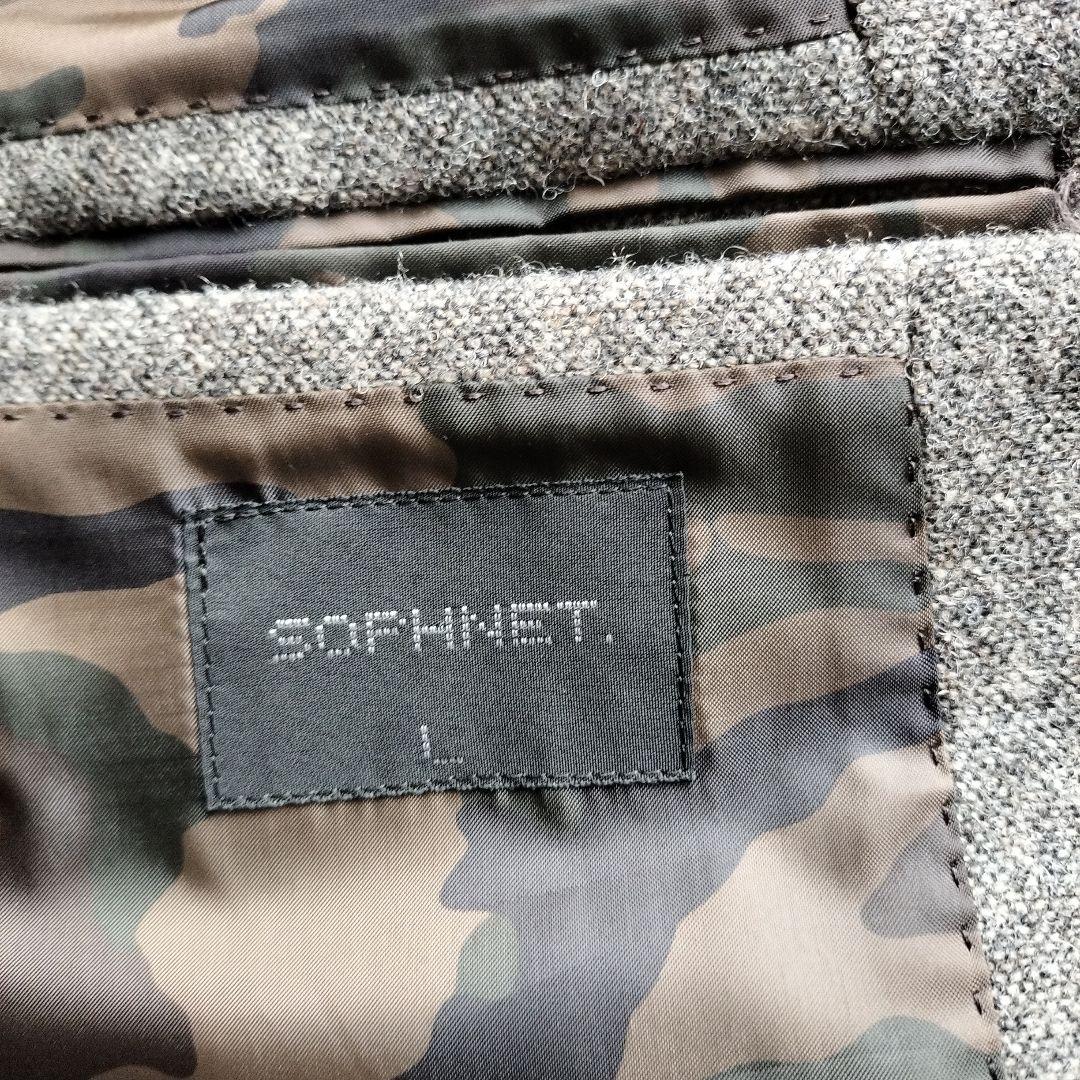 美品　ソフネット　ツイードウール テーラードジャケット