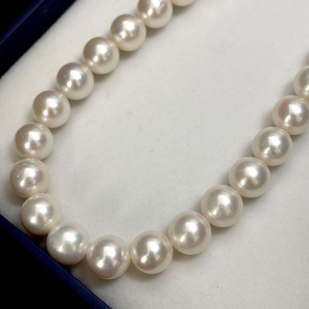 超大珠✨　本真珠　ジュエリーツツミ　パール　ネックレス　　SILVER刻印