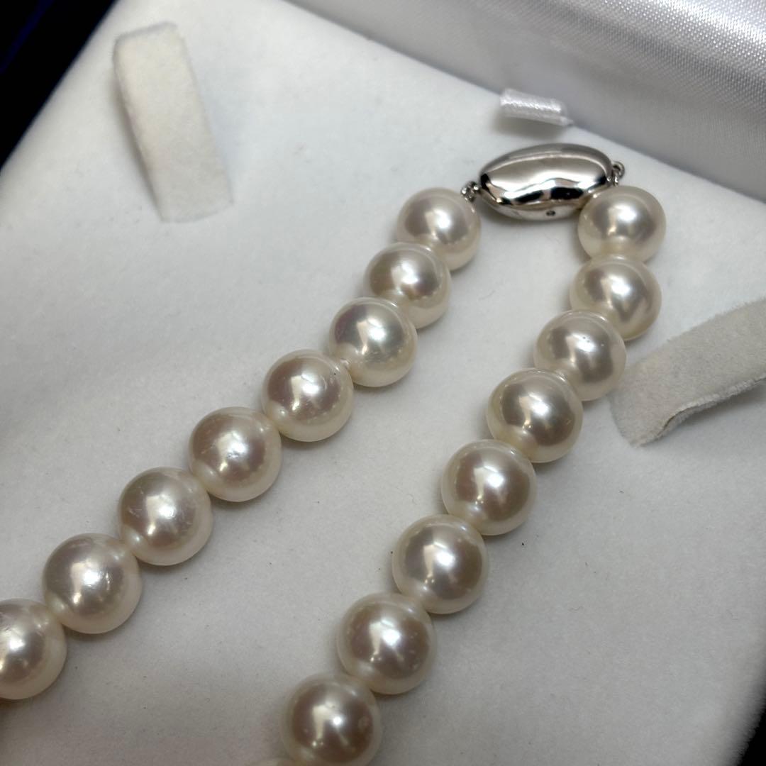 超大珠✨　本真珠　ジュエリーツツミ　パール　ネックレス　　SILVER刻印
