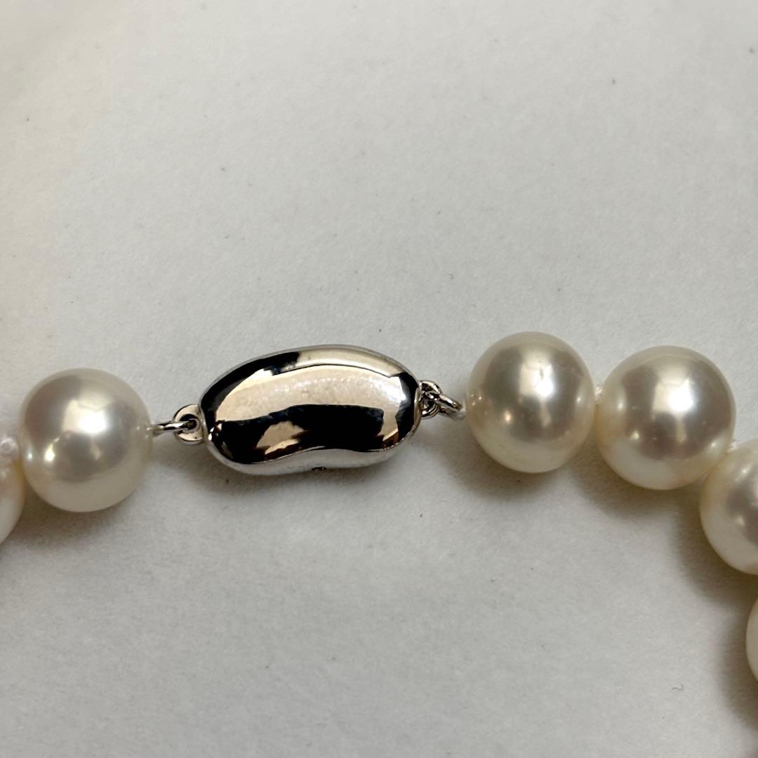 超大珠✨　本真珠　ジュエリーツツミ　パール　ネックレス　　SILVER刻印