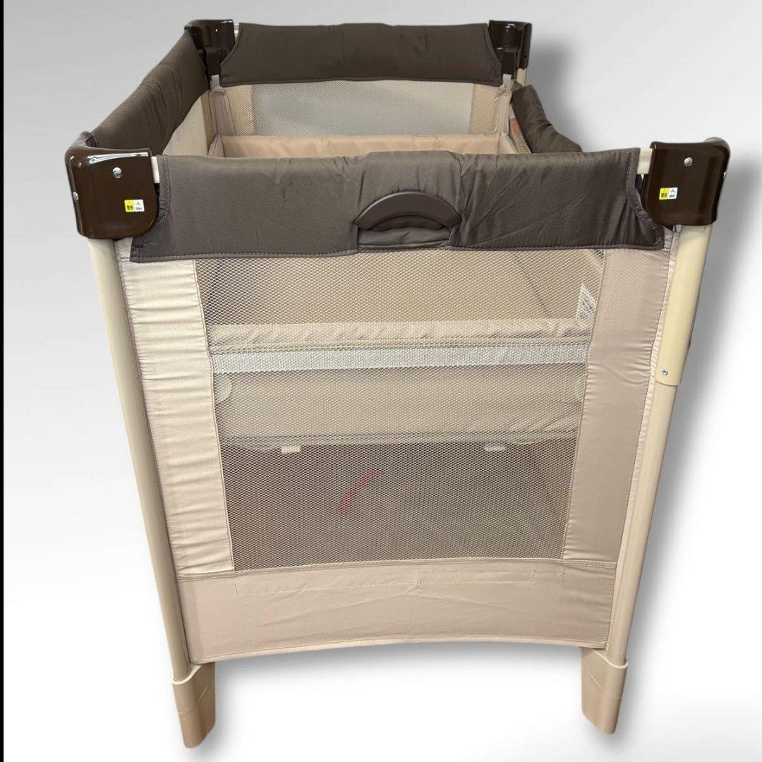 美品 Aprica アップリカ ベビーベッド ココネルエアー ココア BR