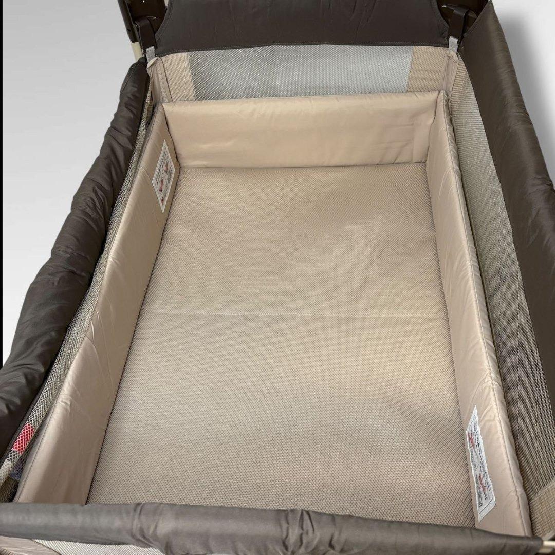 美品 Aprica アップリカ ベビーベッド ココネルエアー ココア BR