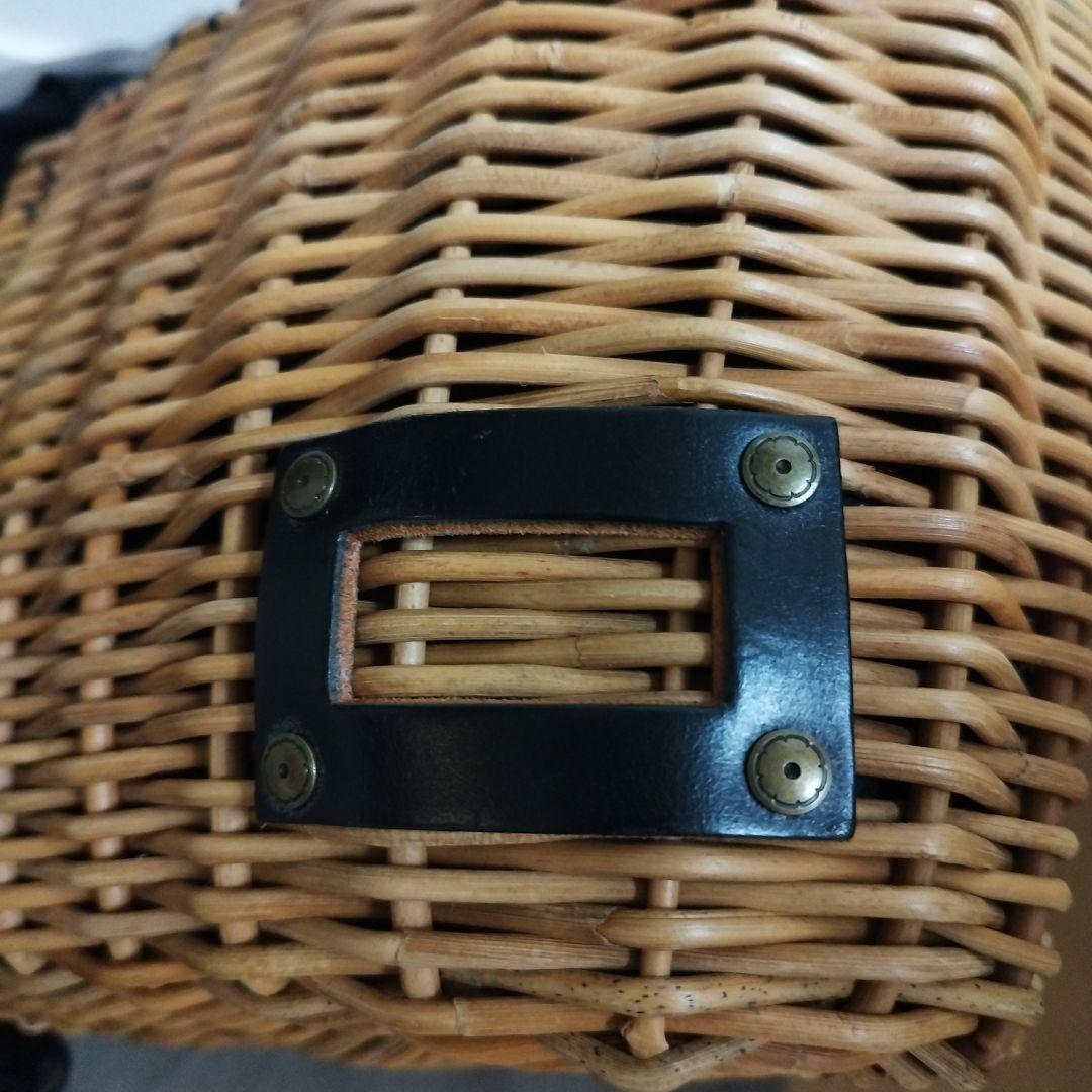 Hib☆Y☆エバゴス　かごバッグ　ブラック　リネン被せ