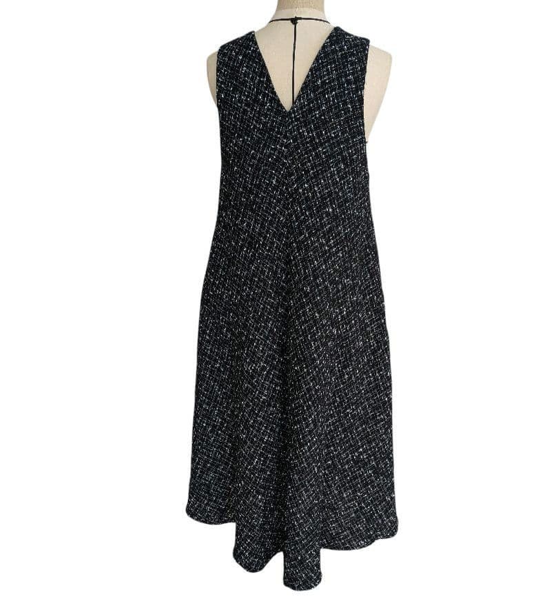 美品✨️BEARDSLEY ビアズリー ツイード フレア ワンピース　ブラック