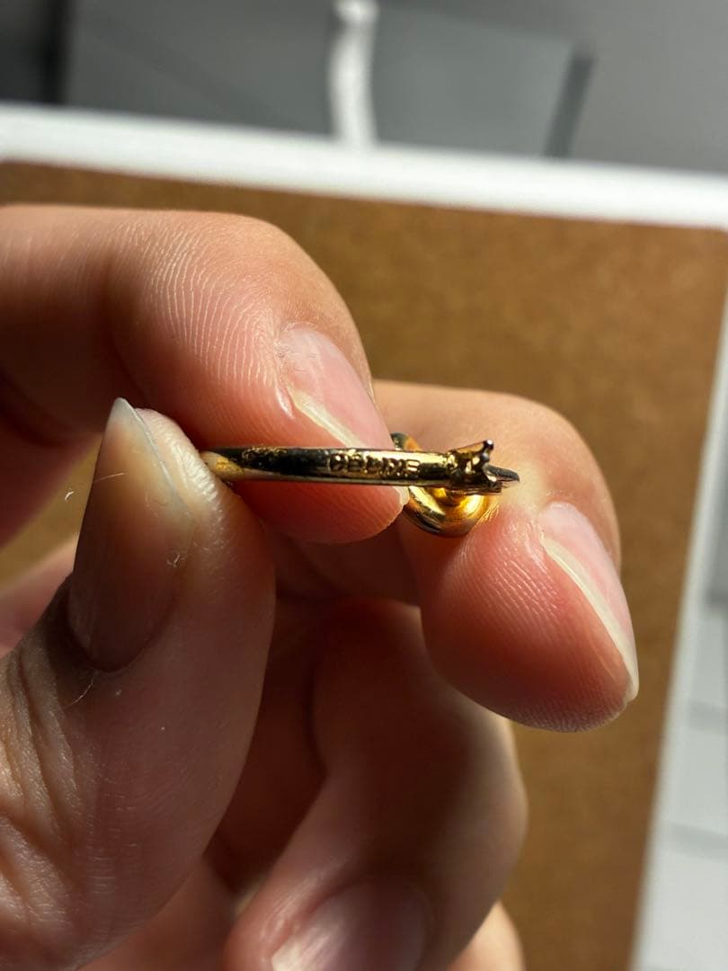 CÉLINE ゴールドトーン フープピアス