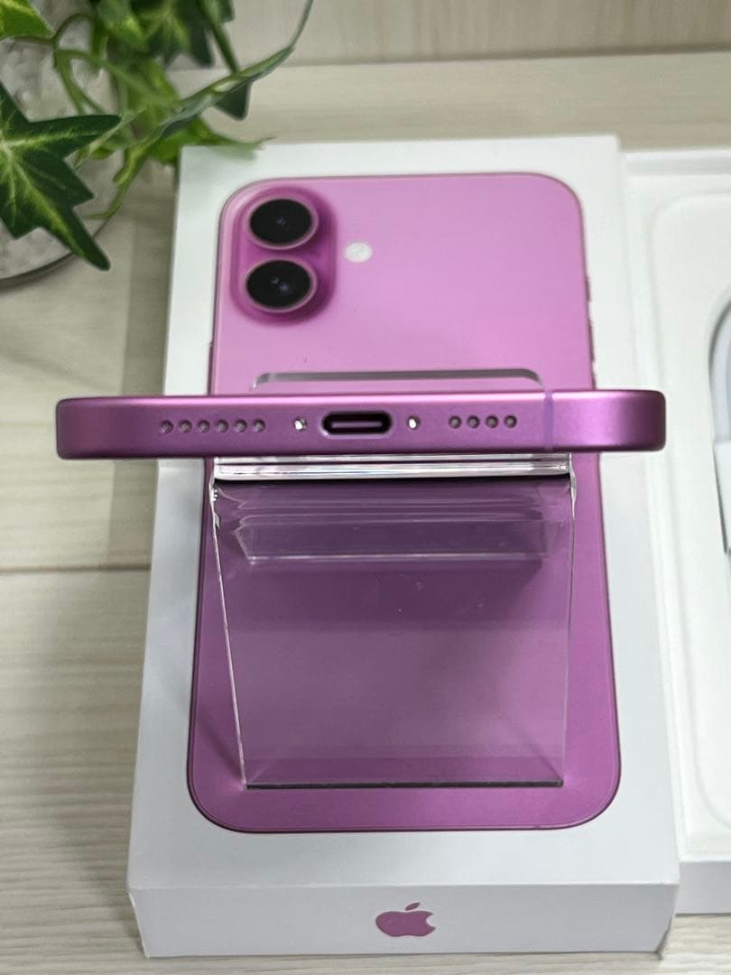 ✅【未使用近い】iPhone 16 Plus ピンク⭐️100％「11回」❣️