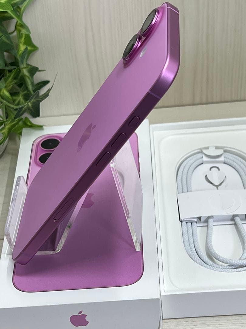 ✅【未使用近い】iPhone 16 Plus ピンク⭐️100％「11回」❣️