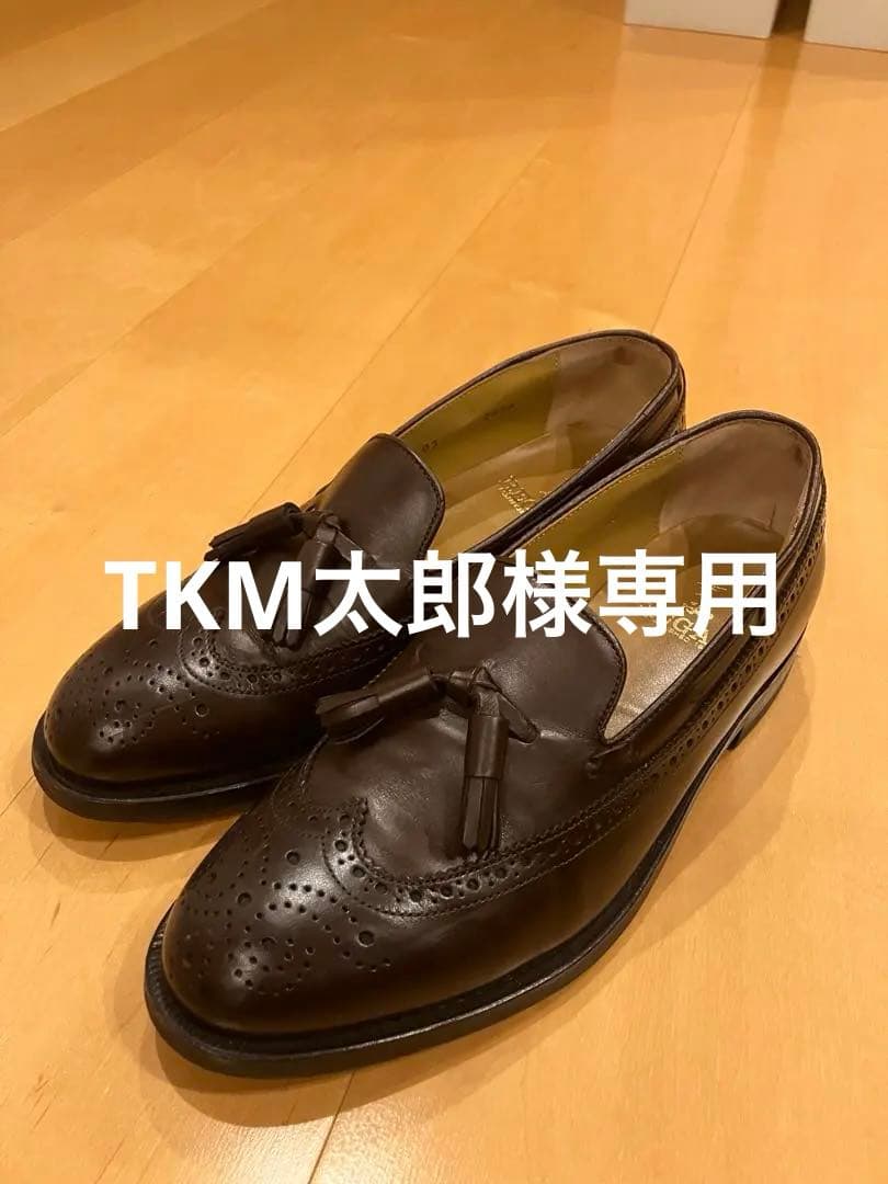 リーガル Uチップ タッセルローファー 24.5 革靴 ブラウン 茶