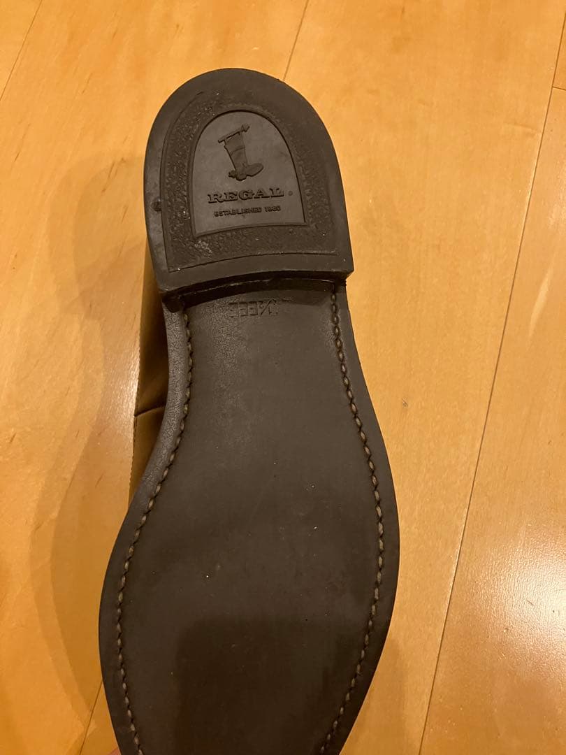 リーガル Uチップ タッセルローファー 24.5 革靴 ブラウン 茶