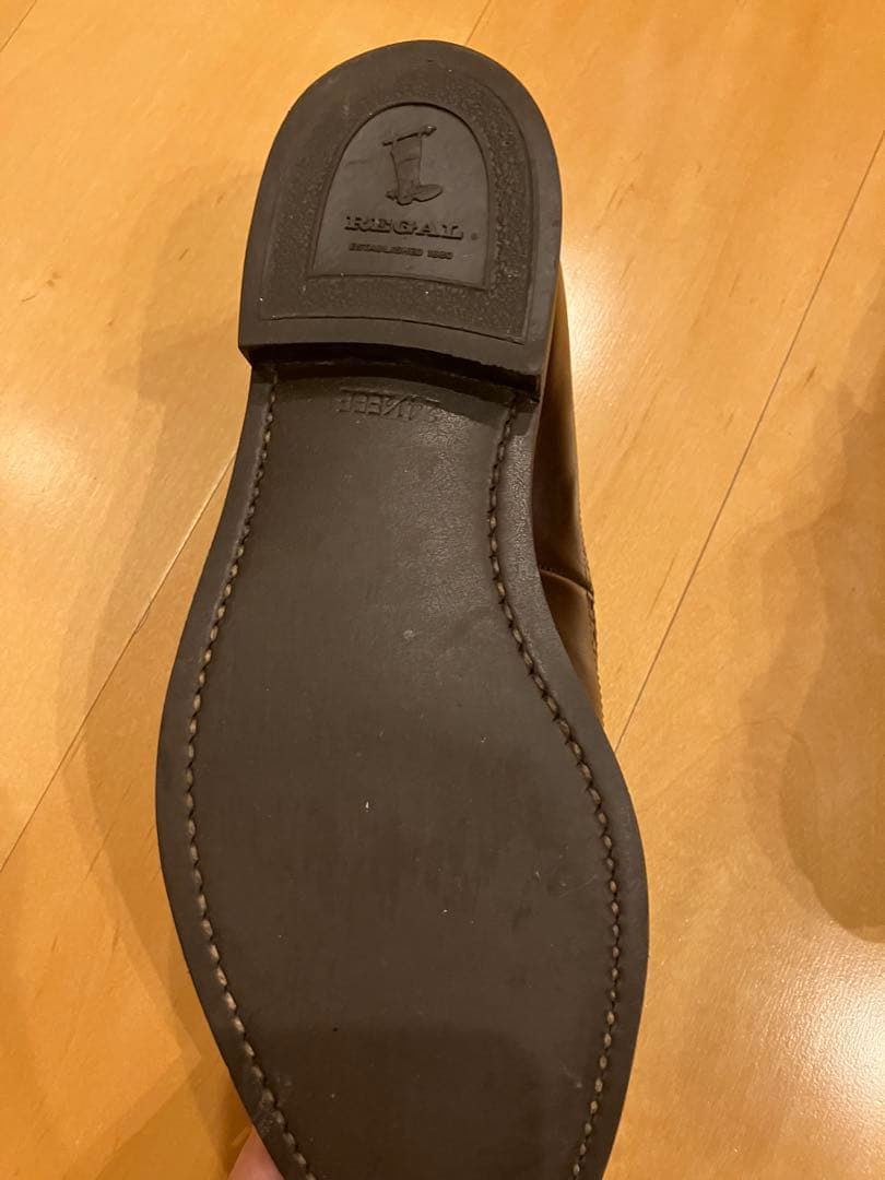 リーガル Uチップ タッセルローファー 24.5 革靴 ブラウン 茶