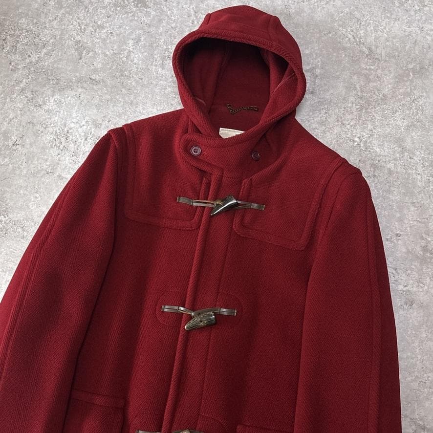 極美品 モンゴメリー チベット社 ムーアブルック ダッフルコート 英国製 レッド