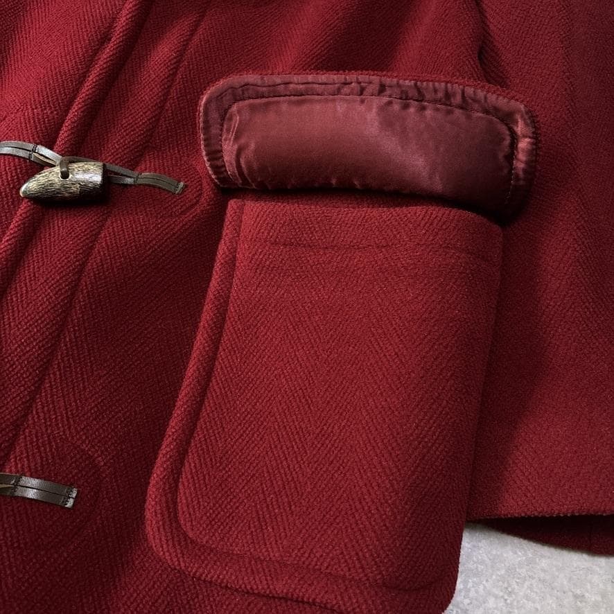 極美品 モンゴメリー チベット社 ムーアブルック ダッフルコート 英国製 レッド