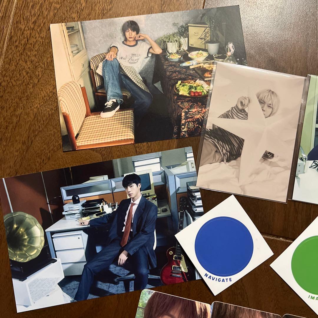 BTS JIN 購入特典カード ラキドロ コンプ Happy ポップアップ ジン