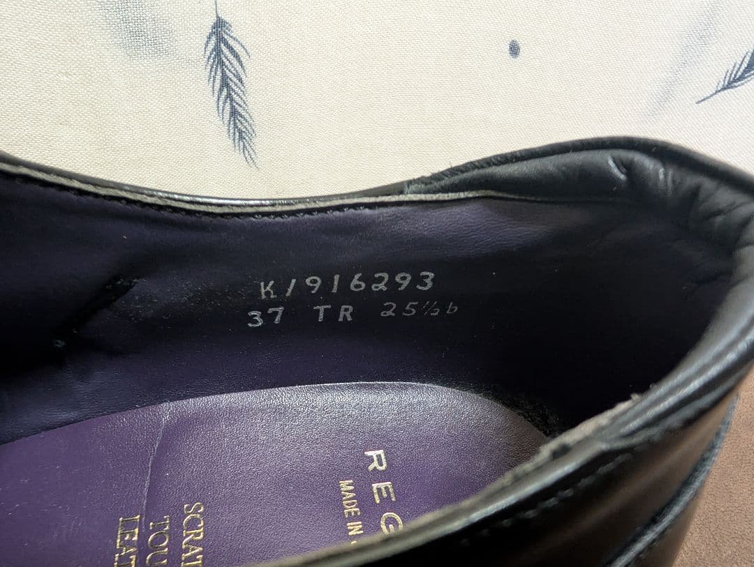 リーガルREGAL ダブルモンク ガラスレザー