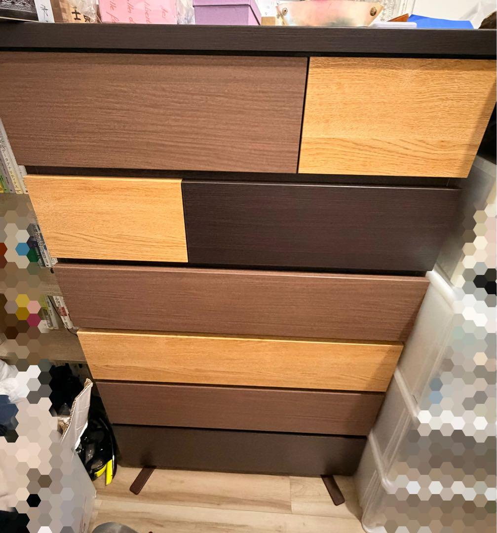 ニトリ　ハイチェスト　カレナ 80HC DBR