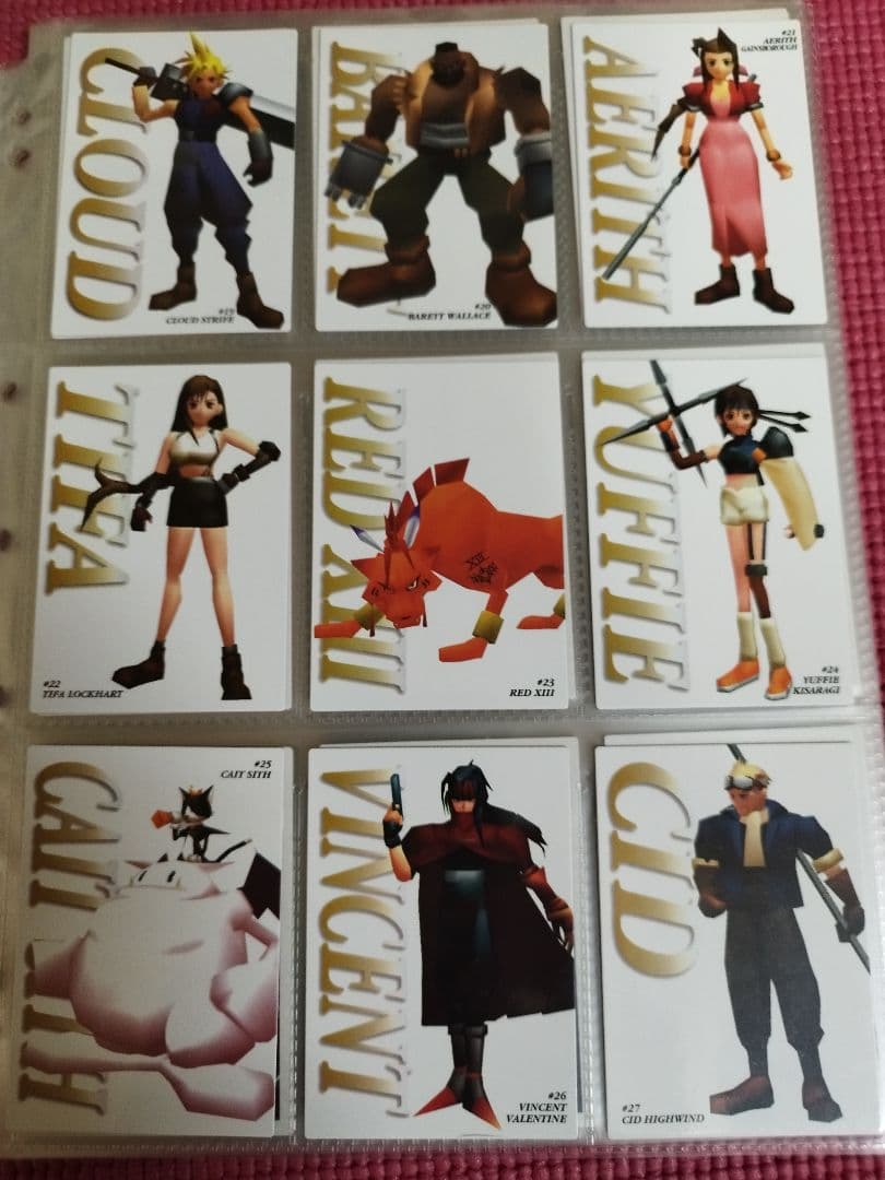 【初版】ファイナルファンタジー7 カードダスマスターズ フルコンプリートセット