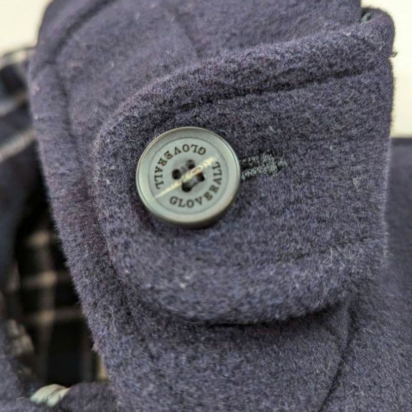 美品 FACTOTUM 別注 Gloverall ダッフルコート チェック Ｌ