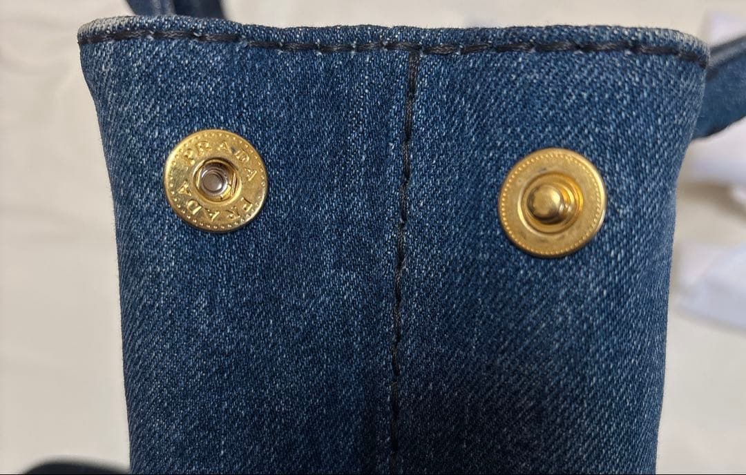 PRADA トートバッグ　カナパS 2way ストラップ付 インディエゴ