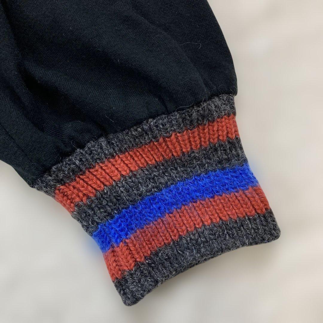 人気　ヴィヴィアン　ウエストウッド　ニット　ポロシャツ　オーブ刺繍　長袖　黒　M