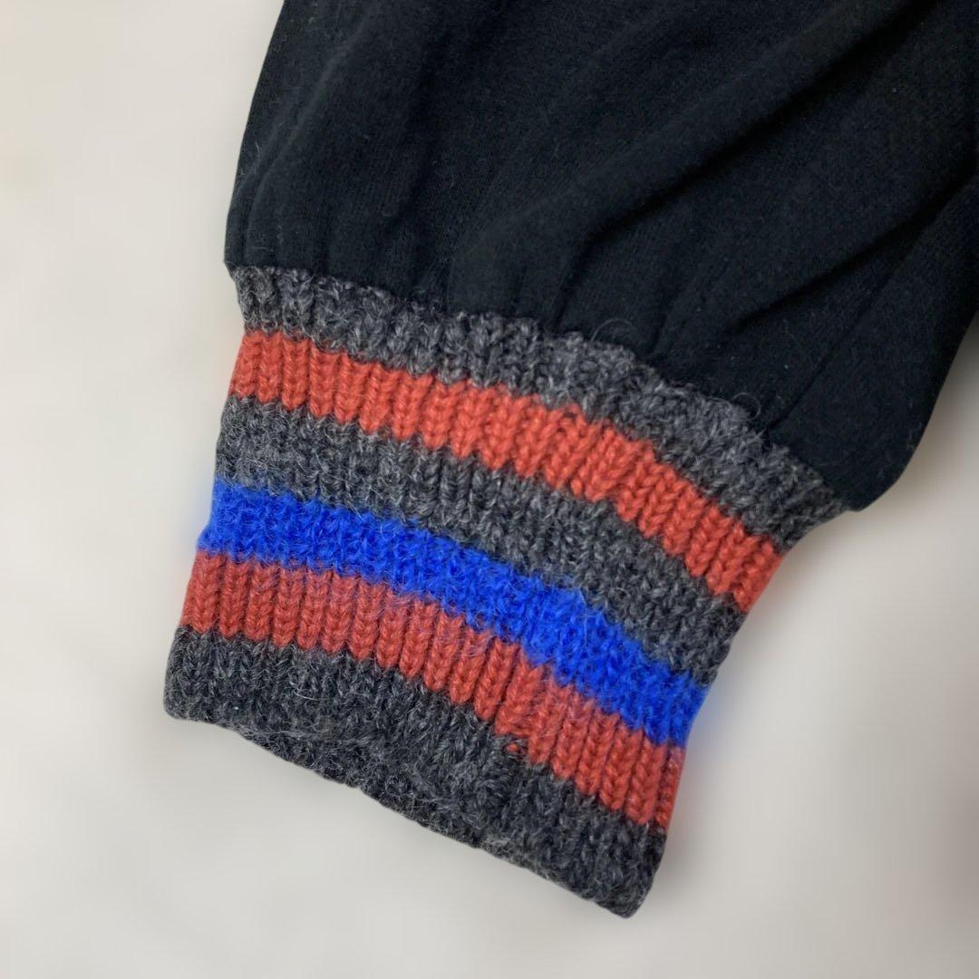 人気　ヴィヴィアン　ウエストウッド　ニット　ポロシャツ　オーブ刺繍　長袖　黒　M