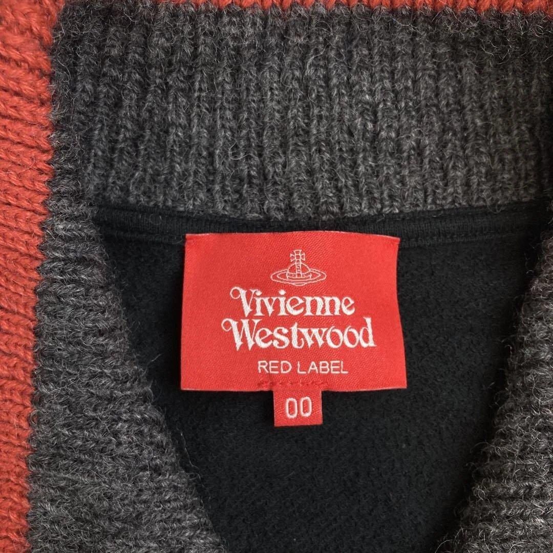 人気　ヴィヴィアン　ウエストウッド　ニット　ポロシャツ　オーブ刺繍　長袖　黒　M