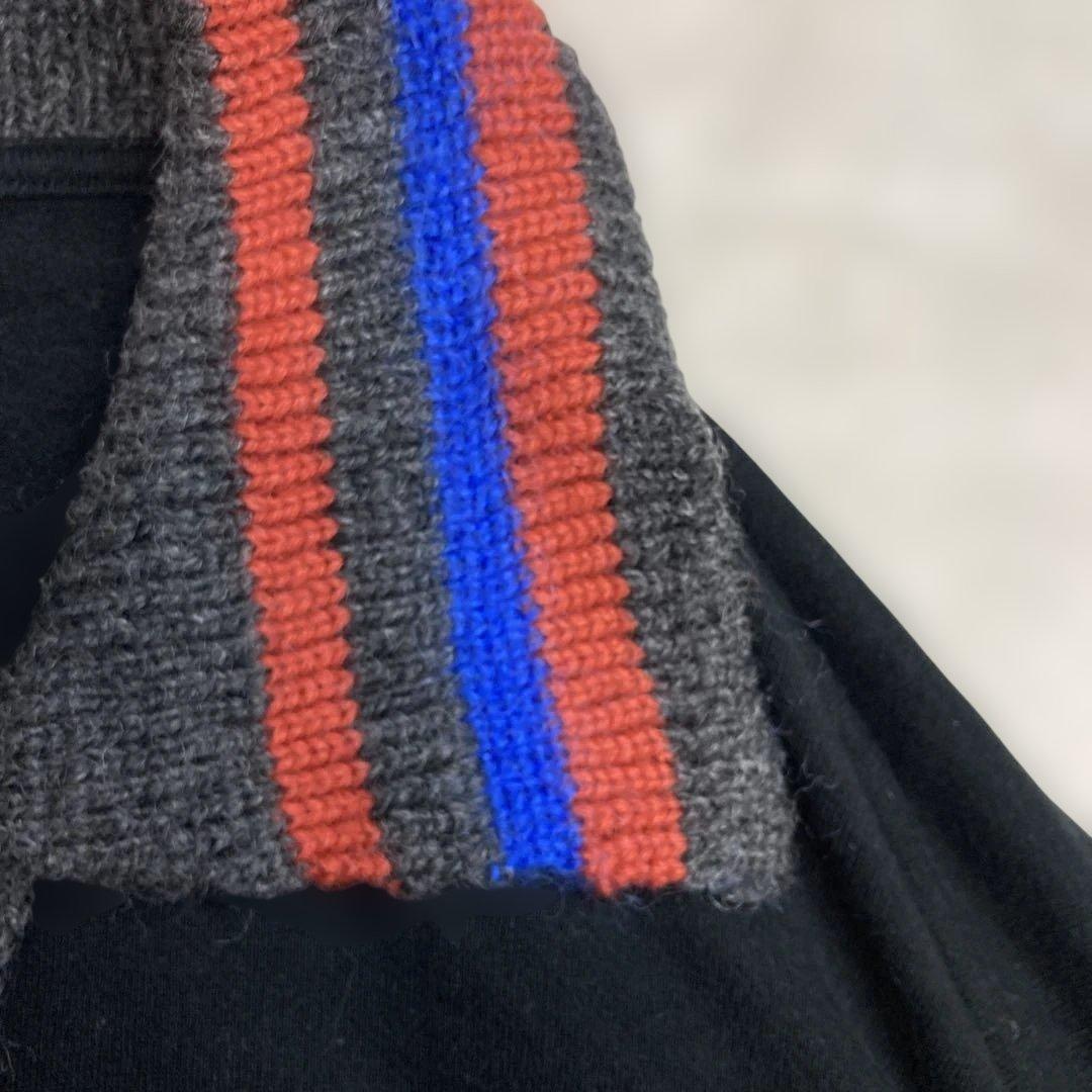 人気　ヴィヴィアン　ウエストウッド　ニット　ポロシャツ　オーブ刺繍　長袖　黒　M