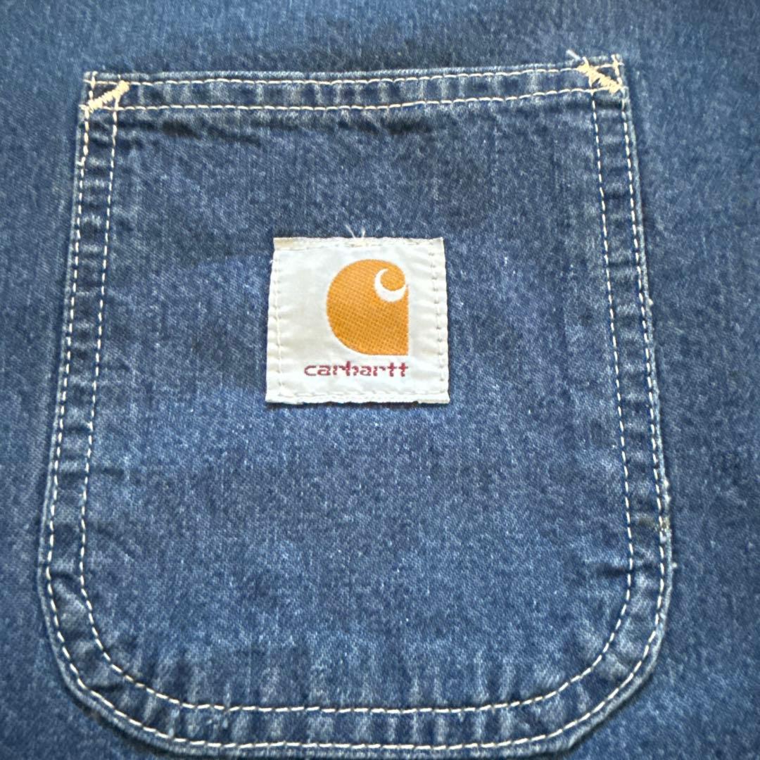 希少 星タグ Carhartt ミシガン チョアコート デニムUSA製 46