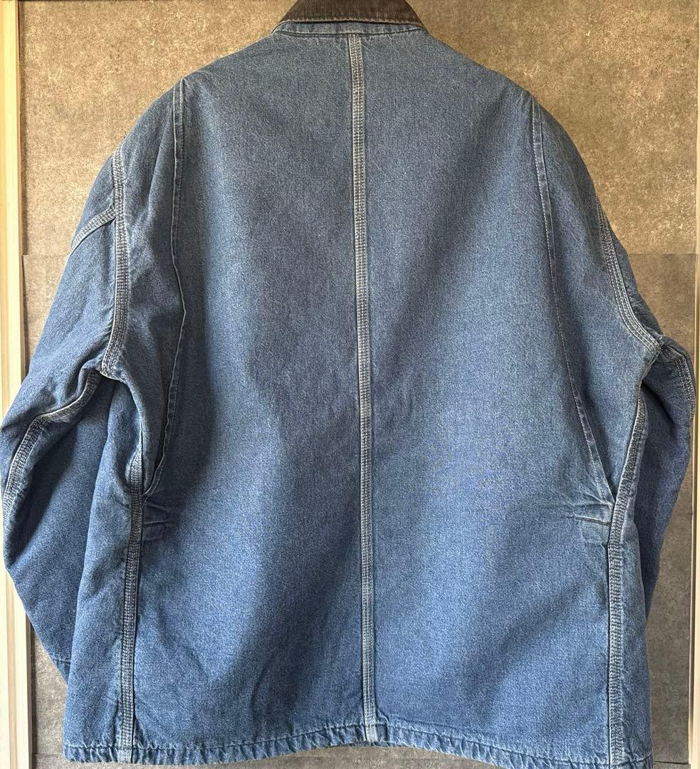 希少 星タグ Carhartt ミシガン チョアコート デニムUSA製 46