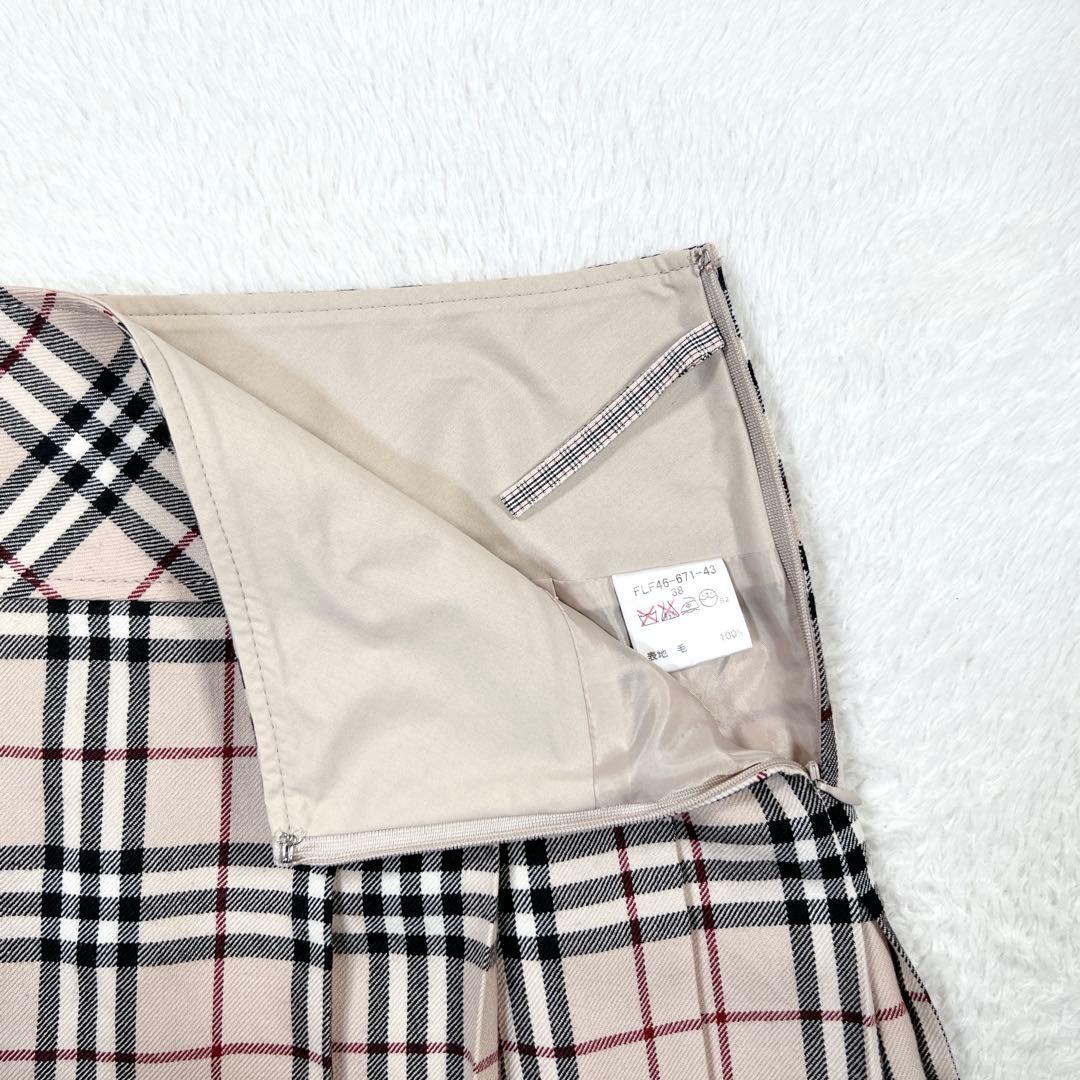 美品✨バーバリーブルーレーベル ミニスカート プリーツ ノバチェック 安室奈美恵