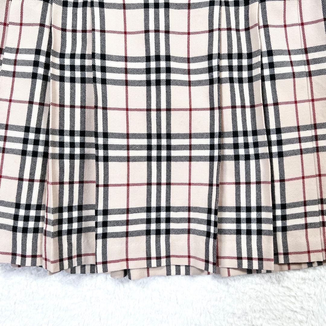 美品✨バーバリーブルーレーベル ミニスカート プリーツ ノバチェック 安室奈美恵