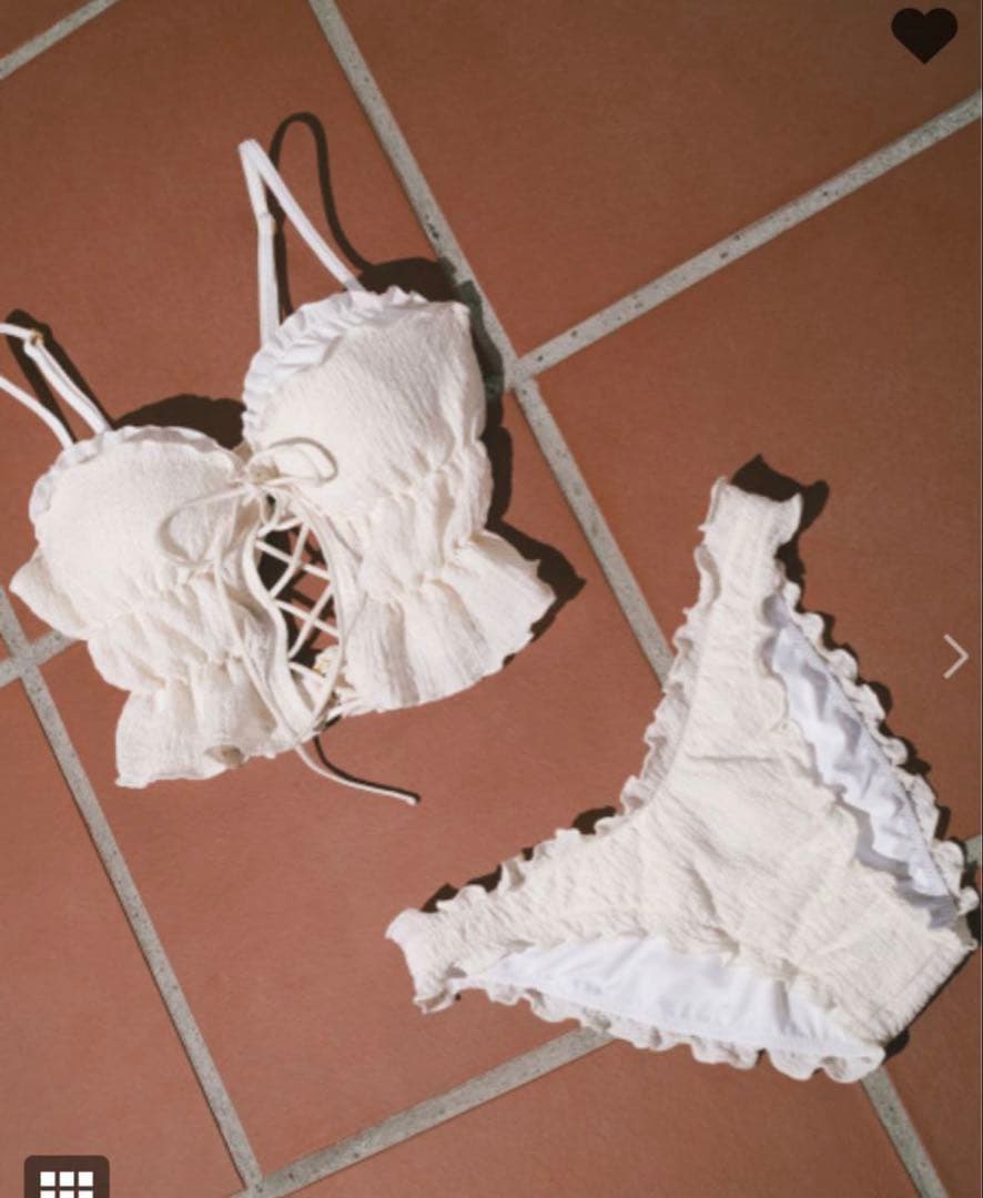 RAVIJOUR CORSET ビキニセット ホワイト S