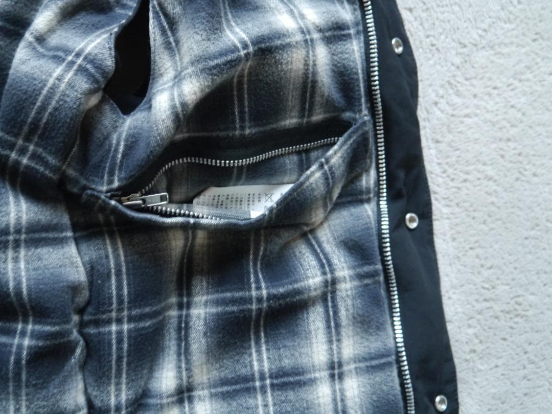 COMME des GARÇONS ブラックダウンベスト XS