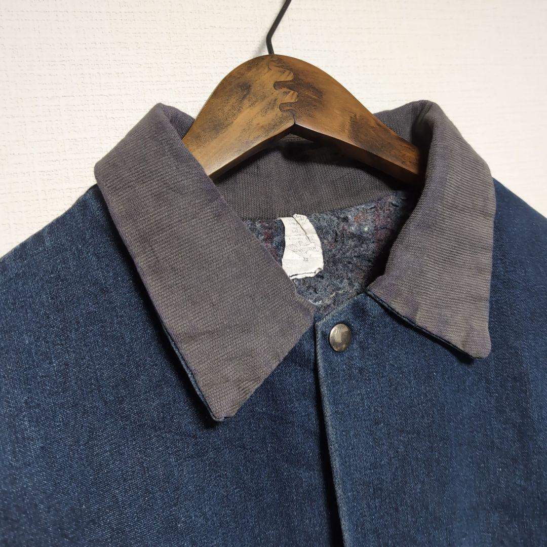 ヴィンテージ デニムカバーオール ブランケット裏地 ブルー デニム カバーオール