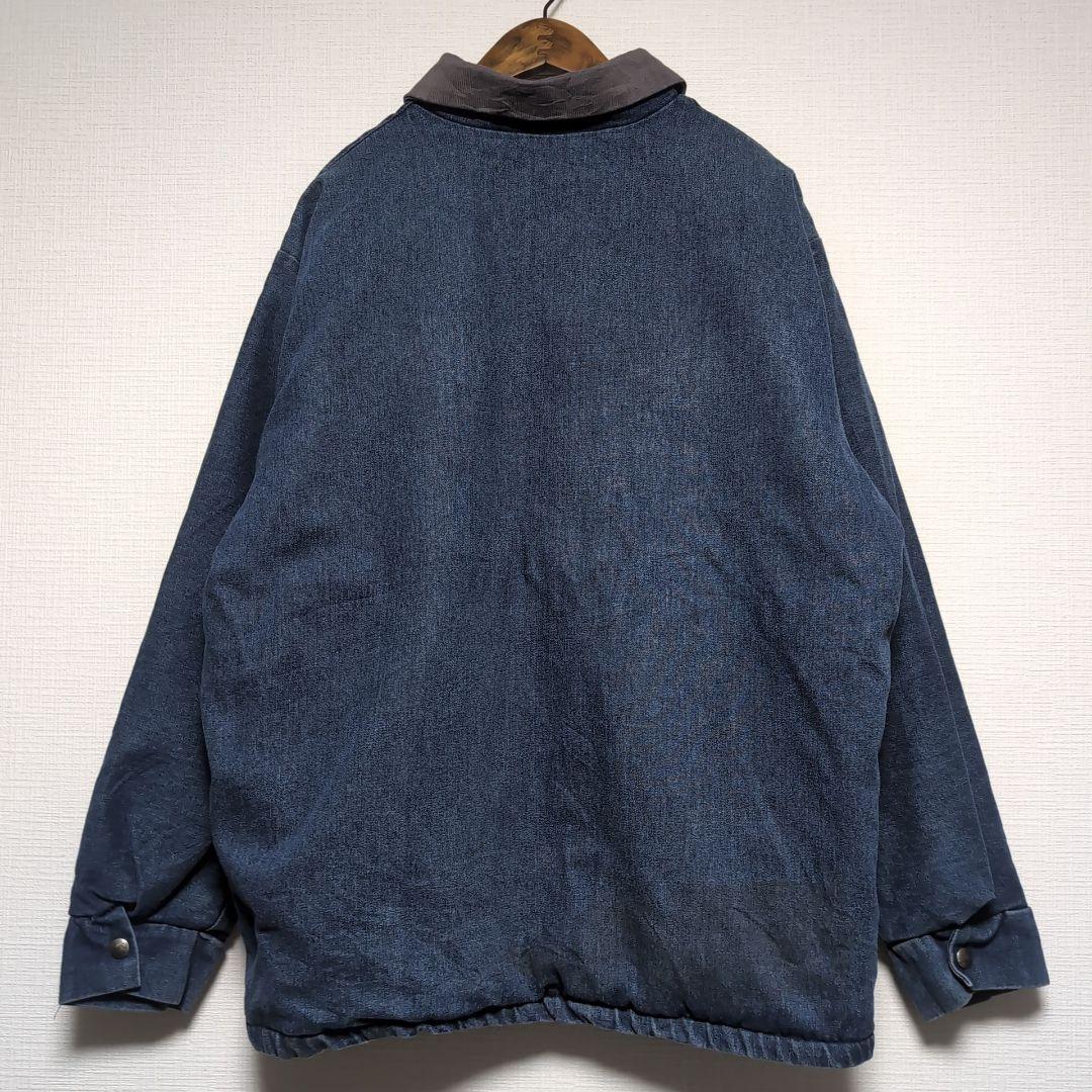 ヴィンテージ デニムカバーオール ブランケット裏地 ブルー デニム カバーオール