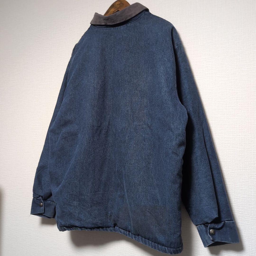 ヴィンテージ デニムカバーオール ブランケット裏地 ブルー デニム カバーオール