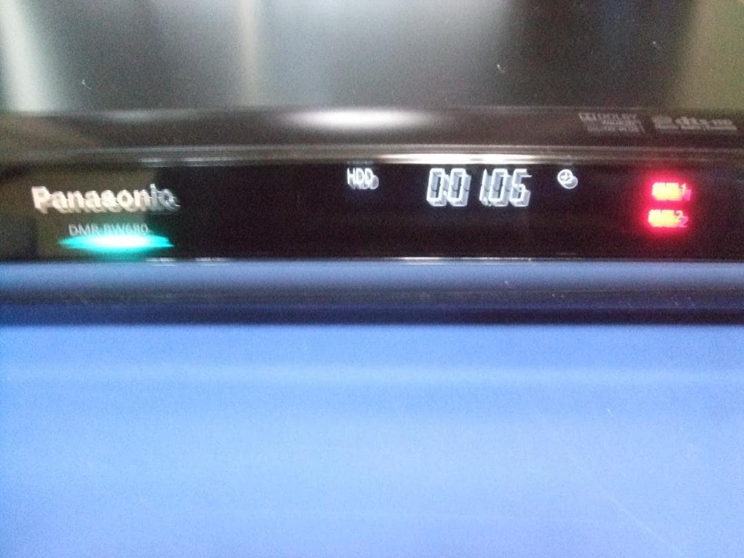 パナソニック ブルーレイレコーダー DMR-BW680 W録画 動作品
